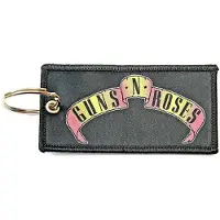 Rock Off Guns N' Roses - Scroll Logo Sleutelhanger - Zwart