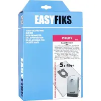 EASYFIKS P14 stofzuigerzakken geschikt voor Philips - 5 stuks + 1 filter - voor Oslo en Vision series
