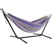 VIVERE Combo hangmat met standaard Frank's tweede kans: nee, Gewicht: 14 kg, Kleur: paars/groen