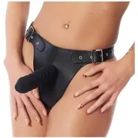 Rimba - Strap-on voorbindslip met dildo (4 x 17 cm.)