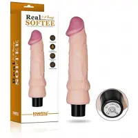 Lovetoy Realistische zachte vibrator 20 cm