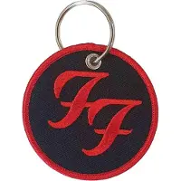 Rock Off Foo Fighters - Circle Logo Sleutelhanger - Zwart/Rood