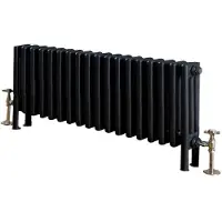 Eastbrook Rivassa 3 koloms verwarming 30x114,8cm Antraciet 1118 watt