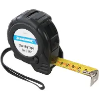 Silverline Breede rolmaat 8 m x 25 mm