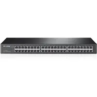 TP-LINK TL-SG1048, onbeheerde, Gigabit Ethernet (10/100/1000), full-duplex, geschikt voor montage in een rack, 1U