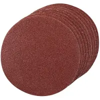 Silverline 125 mm klittenband schuurvellen, 10 pk. 4 x 60, 2 x 80, 120, 240 korrelmaten