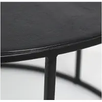 HD Living Bijzettafel Aluminium Black 75 x 75 x 48 cm (set van 2)
