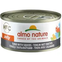 Almo Nature 48x HFC Kattenvoer Nat in Gelei Tonijn & Inktvis 70 gr