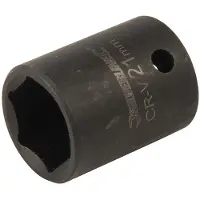 Silverline 1/2" metrische zeskant-krachtdop 21 mm