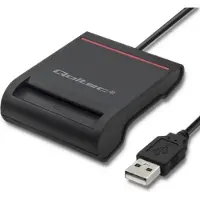 Qoltec 50642 magnetische kaart-lezer USB Zwart
