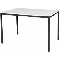 Schaffenburg Bureautafel - Domino Basic 120x80 grijs - zwart frame