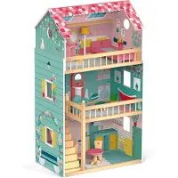 Janod - Houten poppenhuis - Happy day doll's house