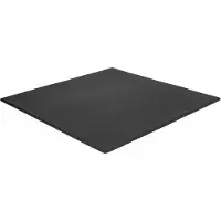 Stockz Fitness vloertegel voor buiten 100x100 cm Zwart - Dikte 11mm - Fijne korrel