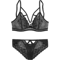 Petite fleur GOLD Ondergoedsets zwart
