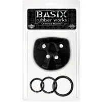 Pipedream Basix Rubber Works voorbinddildo Universal Harness zwart