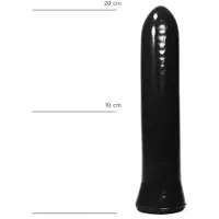 All Black Klassieke zwarte dildo 22.5 cm