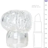 EasyToys Wand Collection – Opzetstuk Met Masturbator - Clear