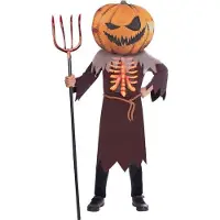 Amscan kinderkostuum horror pompoen polyester bruin/oranje jaar