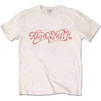Ginza.se Aerosmith - Classic Logo Heren T-shirt - L - Creme