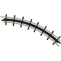 Busch H0f veldbaan rails 12323 Gebogen rails 2 stuk(s)