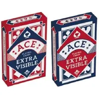 Cartamundi speelkaarten Poker karton blauw/rood (en) 2 stuks