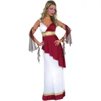 Amscan kostuum Keizerin dames polyester rood/wit 4-delig