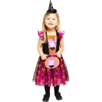 Amscan heksenkostuum Peppa Pig meisjes roze maanden