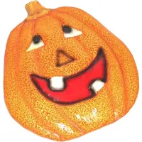 Funny fashion Wanddeco pompoen (oranje)