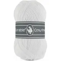 Durable Cosy Fine - acryl en katoen garen - White, wit 310 - 5 bollen