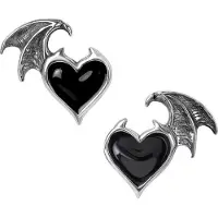 Alchemy Gothic - Gothic Oorstekerset - BlackSoul - voor Vrouwen - zilverkleurig | Maat Standard