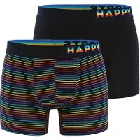 Happy Shorts 2-pack boxershorts heren pride regenboog gestreept