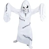 Amscan verkleedpak Ghastly Ghoul junior polyester wit 4-6 jaar