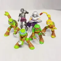 Teenage Mutant Ninja Turtles Speelset Ninja Turtles 6 figuren ca. 6,5 cm