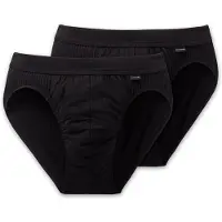 Schiesser Slip '2-Pack Authentic' zwart