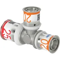 Uponor T-stuk Ø25x20x20mm - messing - 1070576