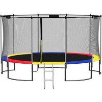 Viking Sports Trampoline 244 cm regenboog - met veiligheidsnet - tot 110 kg