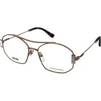 Moschino MOS563 53/16/140 Gouden koper Metalen Bril voor Vrouwen MOS563
