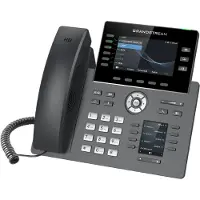 Grandstream Networks GRP2616, 6 lijntoetsen, Wi-Fi, Bluetooth, USB, TFT, QoS, RJ-9, RJ-45, PoE ., Telefoon, Zwart