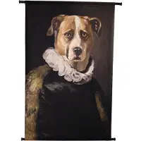 HD Collection Wanddoek Hond Zwart 83x3x110cm