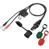 TecMate OPTIMATE Waterdichte kabel met oog, SAE-connector, M6, maximaal 5A.