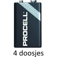 Procell 4x Procell Alkaline 9V/6LR61 10 pack -