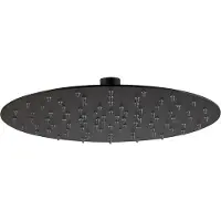 Plieger Hoofddouche Napoli Rond Ø25cm Zwart