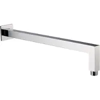 Plieger Napoli vierkante douchearm voor wandmontage 33cm chroom