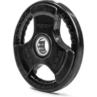 Gymstick Rubber 10kg Plate Zwart 10 kg