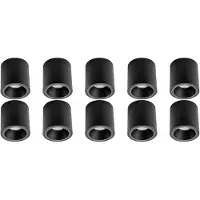 BES LED Opbouwspot 10 Pack - Pragmi Cliron Pro - GU10 Fitting - Opbouw Rond - Mat Zwart - Aluminium - Verdiept - Ø90mm