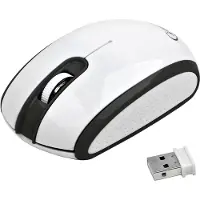 Enzo Gembird Draadloze optische mini muis wit/zwart 9510042
