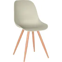 Label51 Eetkamerstoel Rimini - Breeze - Kunststof - Oak Metal Woodcover