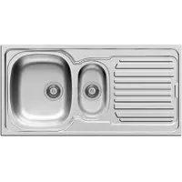 Overig Nord Inox Spoelbak Aurore 1 Kom + 1/2 Kom + Afdruipplaat Roestvrij Staal