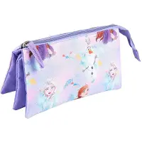 Cerda Group Frozen 2 3 Pockets Flat Pencil Case Paars Man