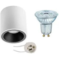 BES LED Opbouwspot Set - LEDVANCE Parathom PAR16 940 36D - Pragmi Cliron Pro - GU10 Fitting - Dimbaar - Opbouw Rond - Mat